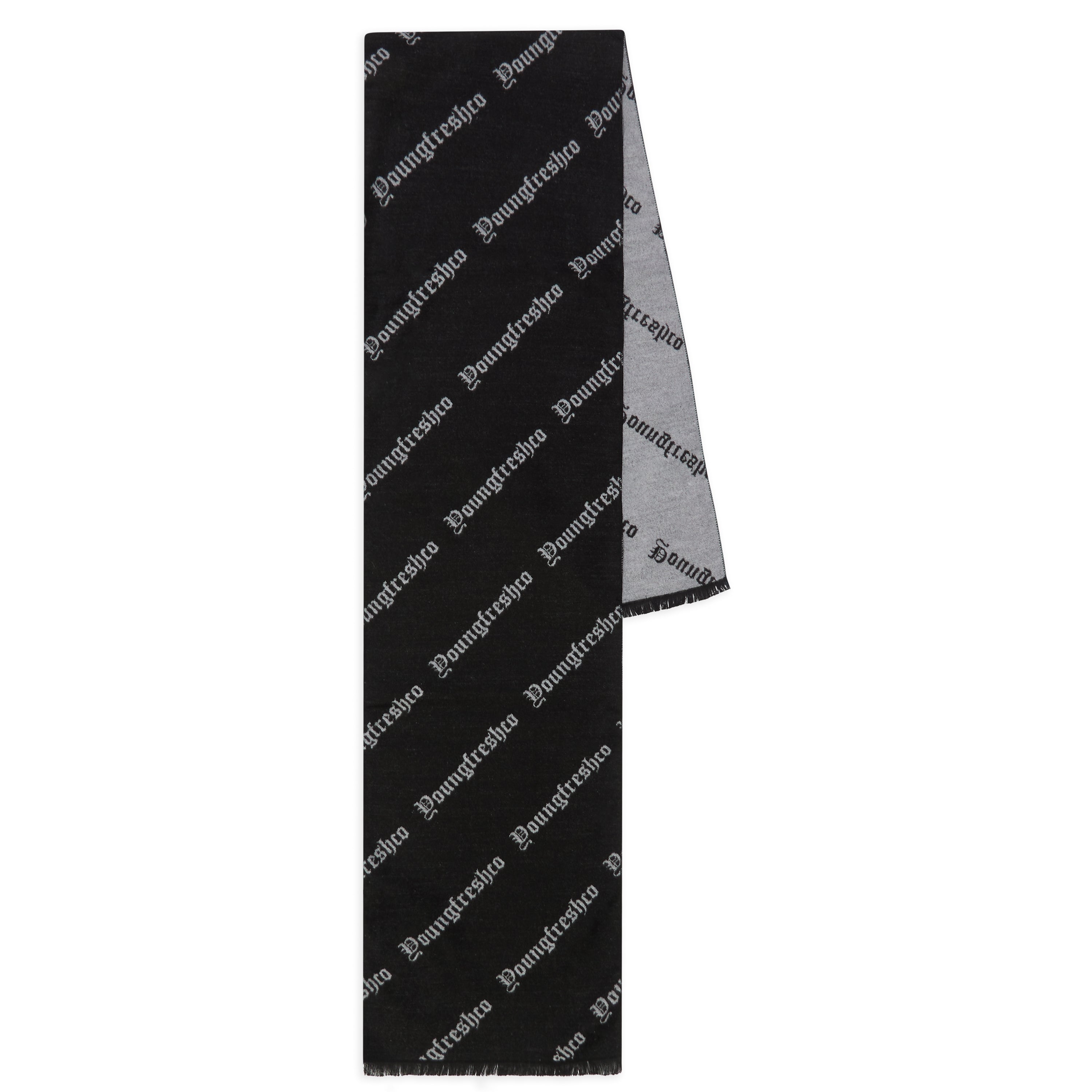 Youngfreshco Multi Logo Reversible scarf