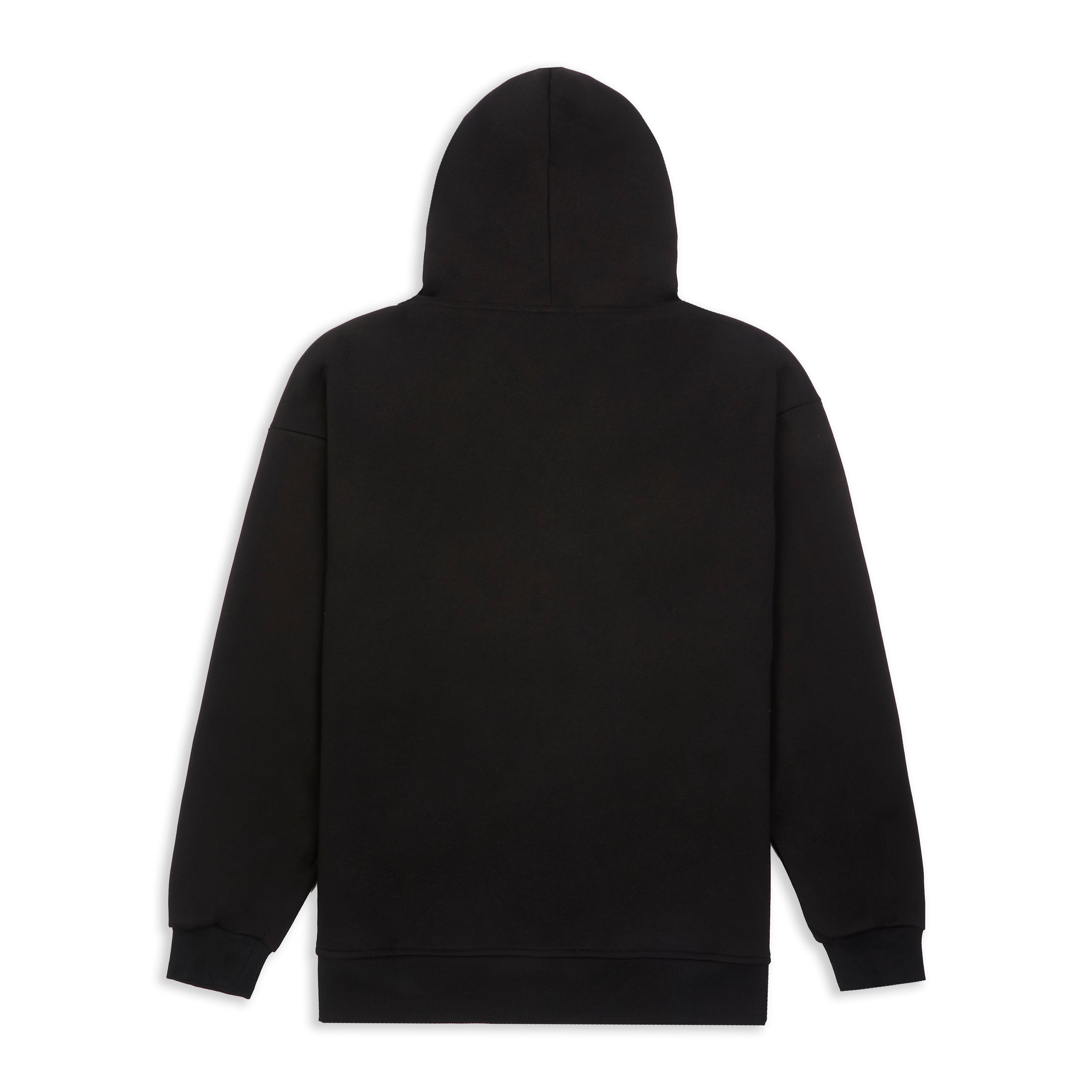 BLACK SIGNATURE LUXE ZIPPED HOODIE