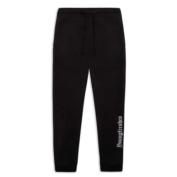 Slim Fit black tracksuit bottoms