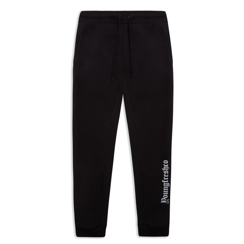 Slim Fit black tracksuit bottoms