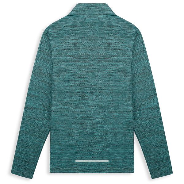 Youngfreshco 1/4 Zip Explorer T-shirt Blue Marl