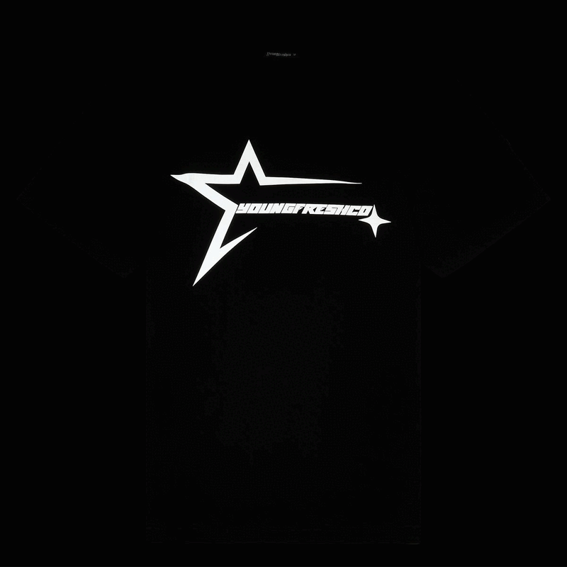 Black Reflective Space Logo T-Shirt