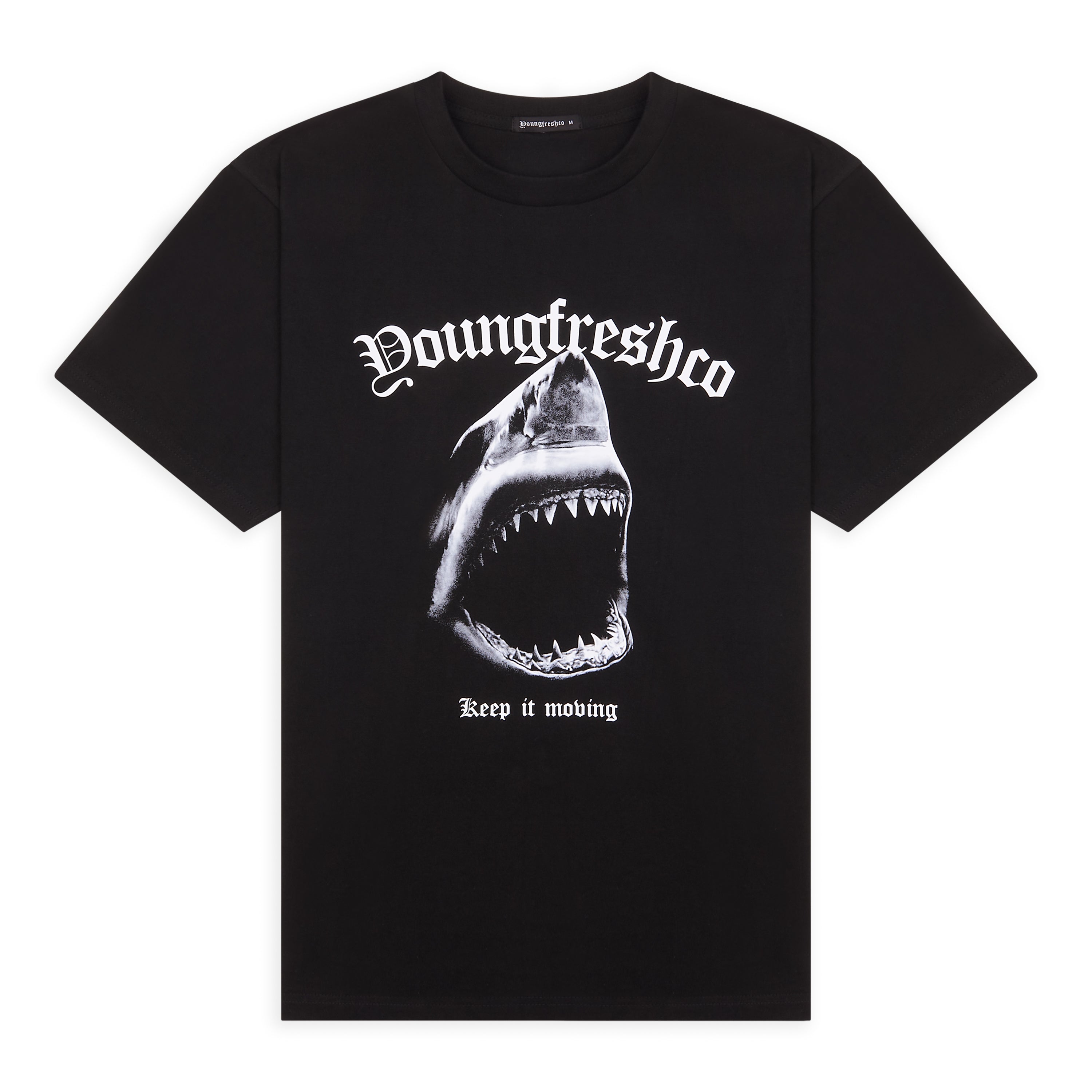 Youngfreshco Shark Logo T-Shirt