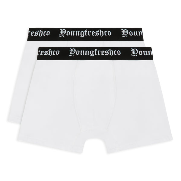 White Essentials Boxers Twin Pack