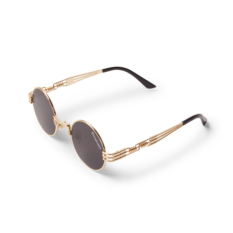 Retro Gold Frames Black lens