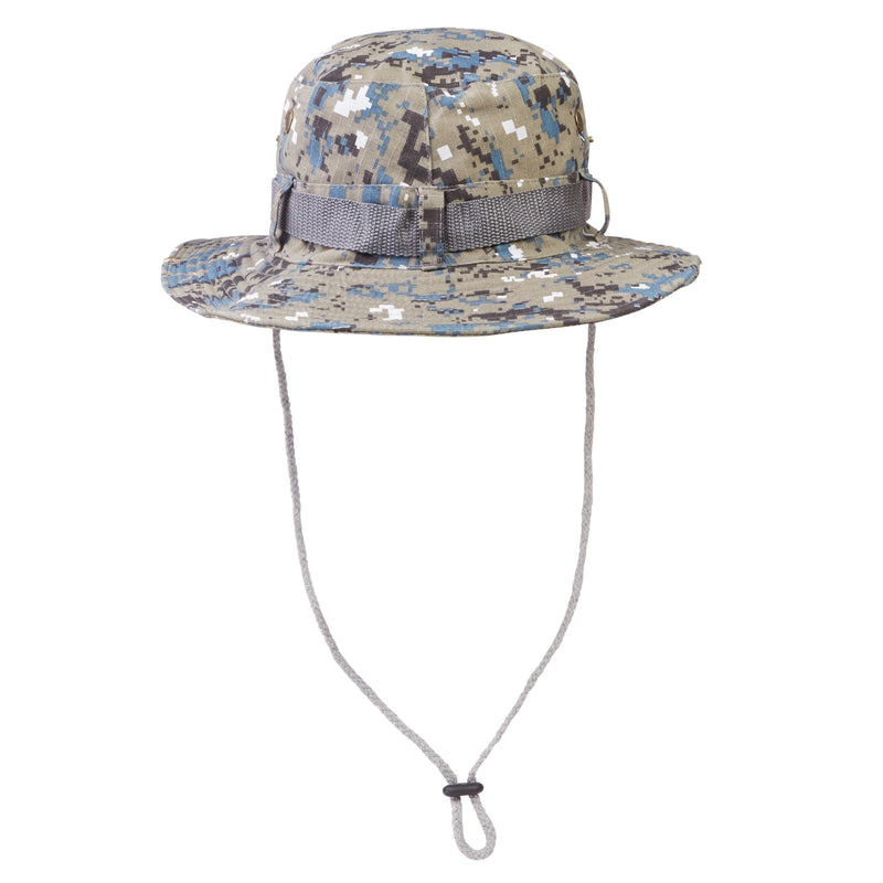 Blue Digital Camo Safari Bucket Hat