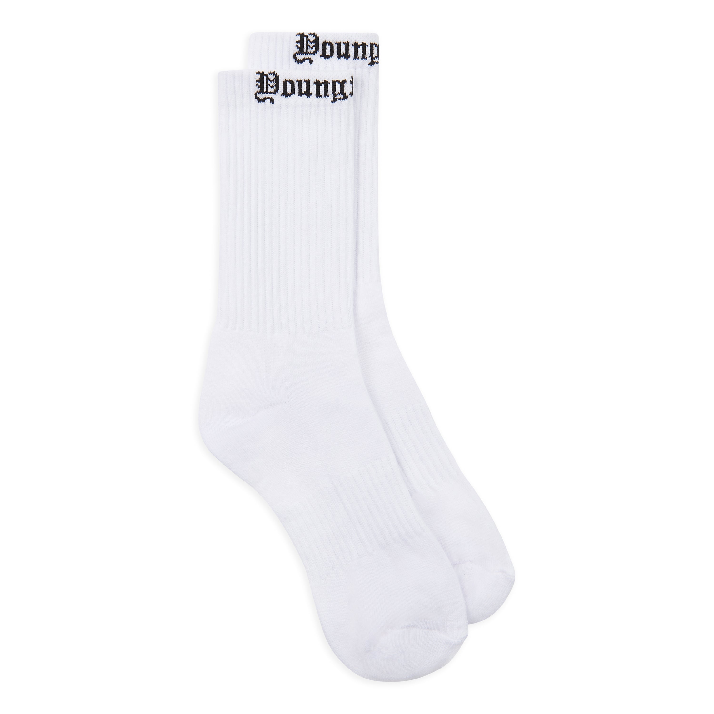 White Essentials Logo Socks Twin Pack