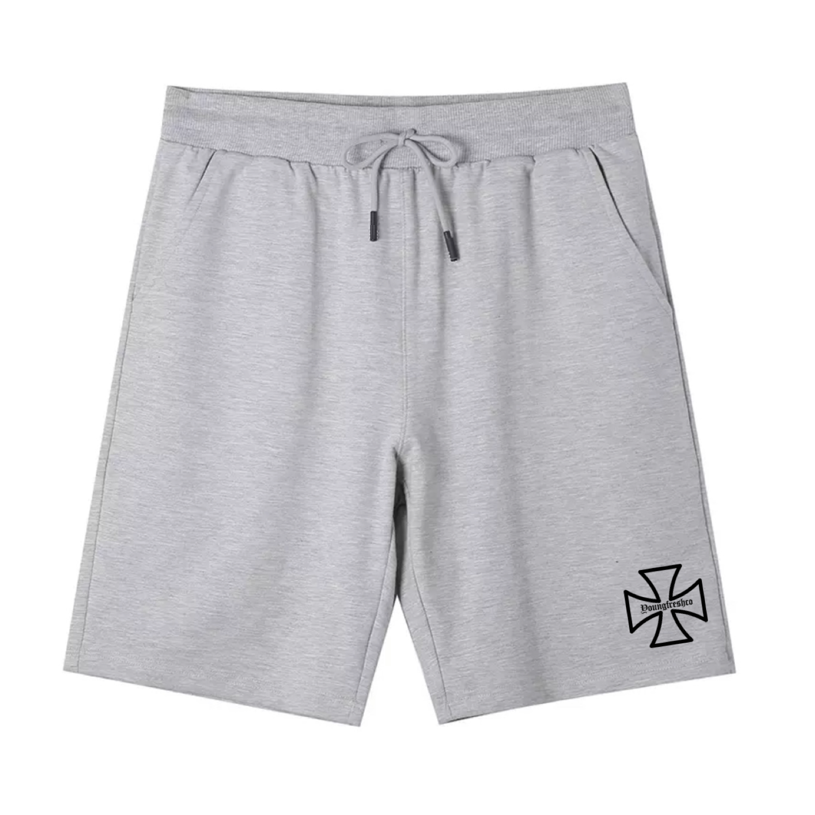 Slim Fit Grey Jogger Shorts