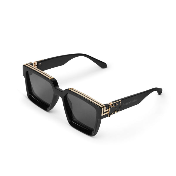 Retro Gloss Black / Gold Sunglasses