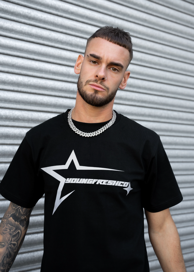 Black Reflective Space Logo T-Shirt