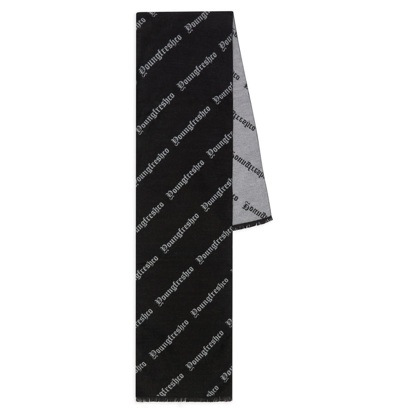 Youngfreshco Multi Logo Reversible scarf