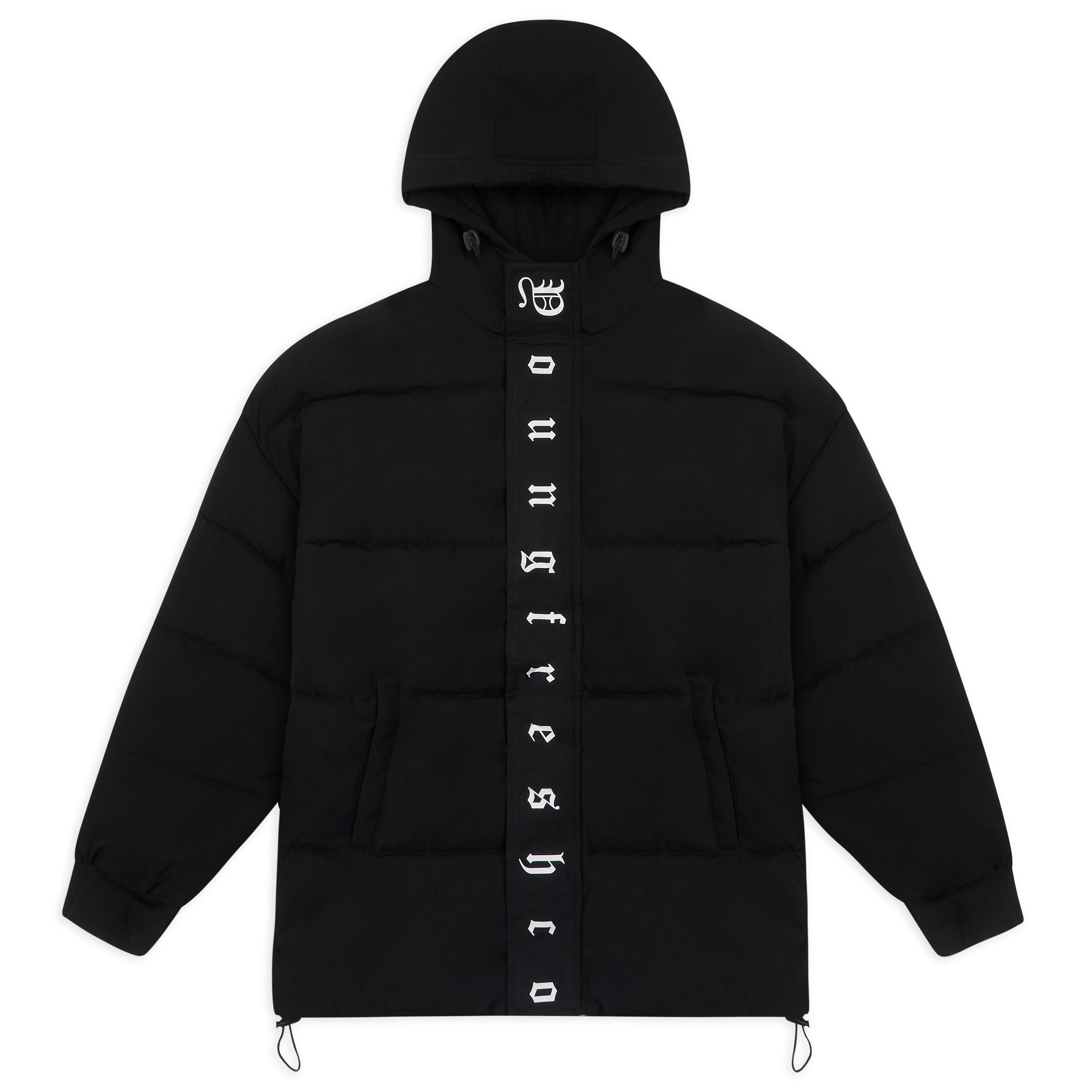 Black Hooded Puffer Jacket