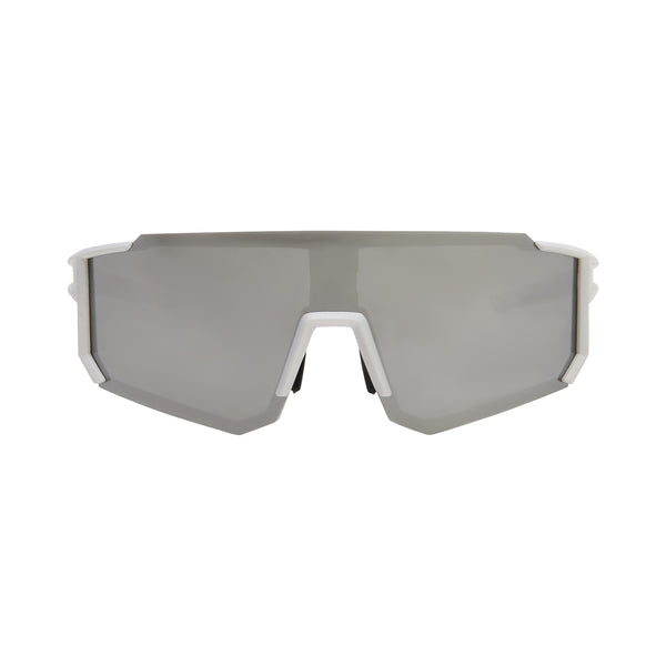 Youngfreshco White Mirror lense runner glasses
